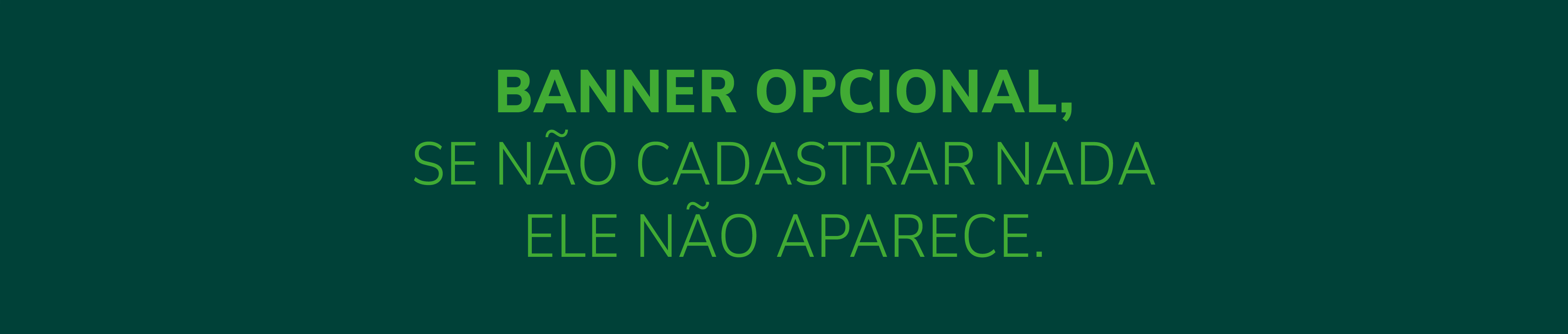 Banner Secundário