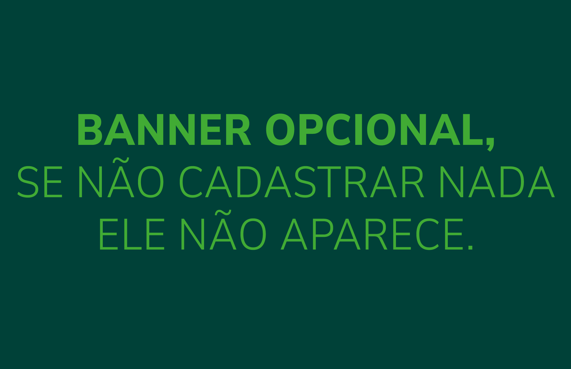 Banner Secundário
